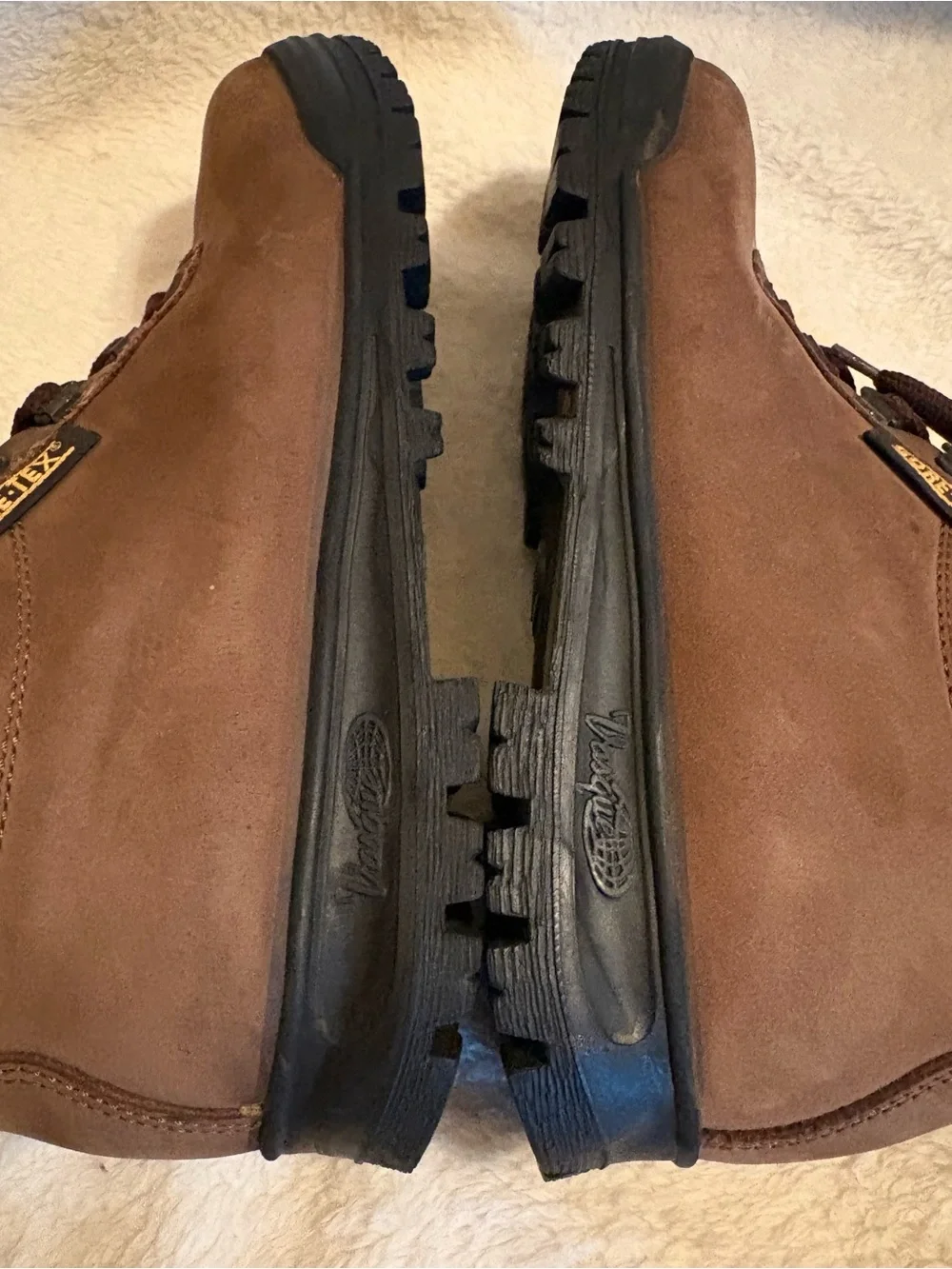 New Vasque Made In Italy Skywalk Brown Leather Suede Hiking Boots Gore-Tex 8  M
